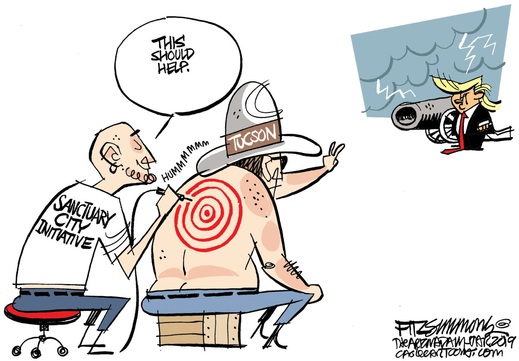 Daily Fitz Cartoon: Sanctuary